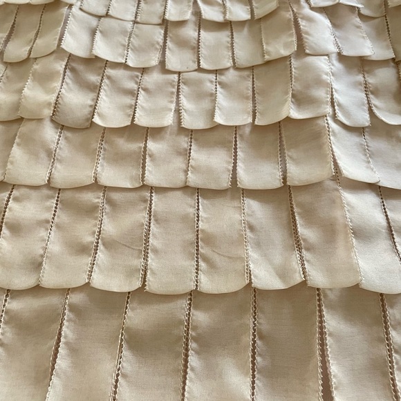 Beige Frilly Mini Skirt from JCrew Collection - Picture 2 of 10